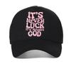 It's Never Luck Print Baseball Cap For Women Casual Sun Hat Fashion Casual Adjustable Breathable Trucker Caps Mesh Snapback Hats