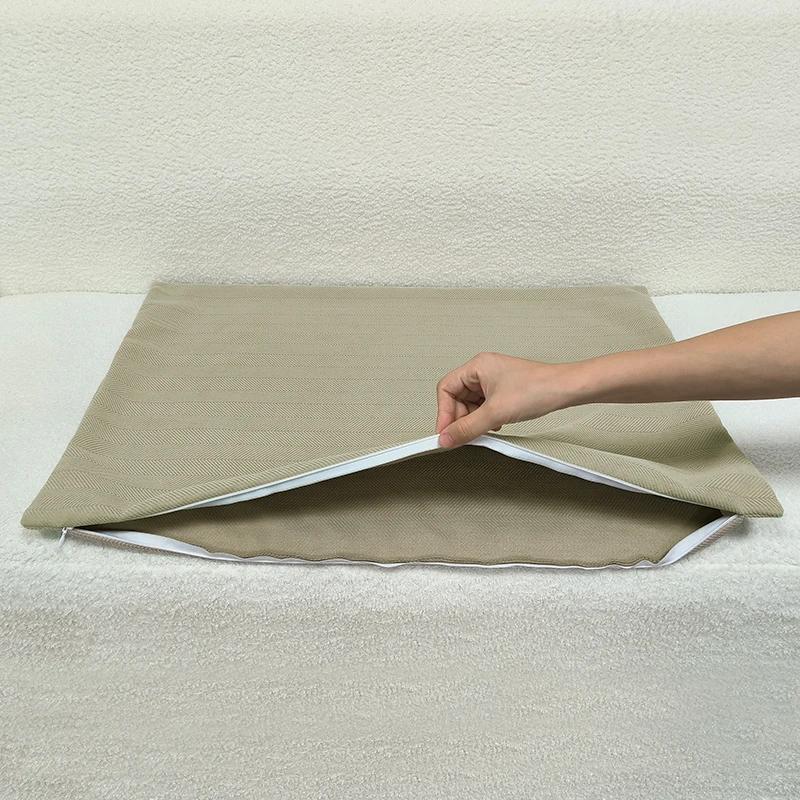 40/45/50/60/70cm Chenille Big Cushion Cover Bamboo Textured Solid Color Throw Pillow Case for Bedroom Sofa Home Decorative