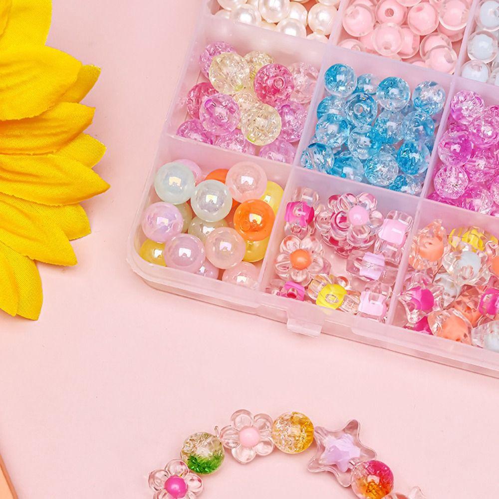 Acrylic Beads Bracelet Making Kit Creative Beads Toys for Children Girl  Kids