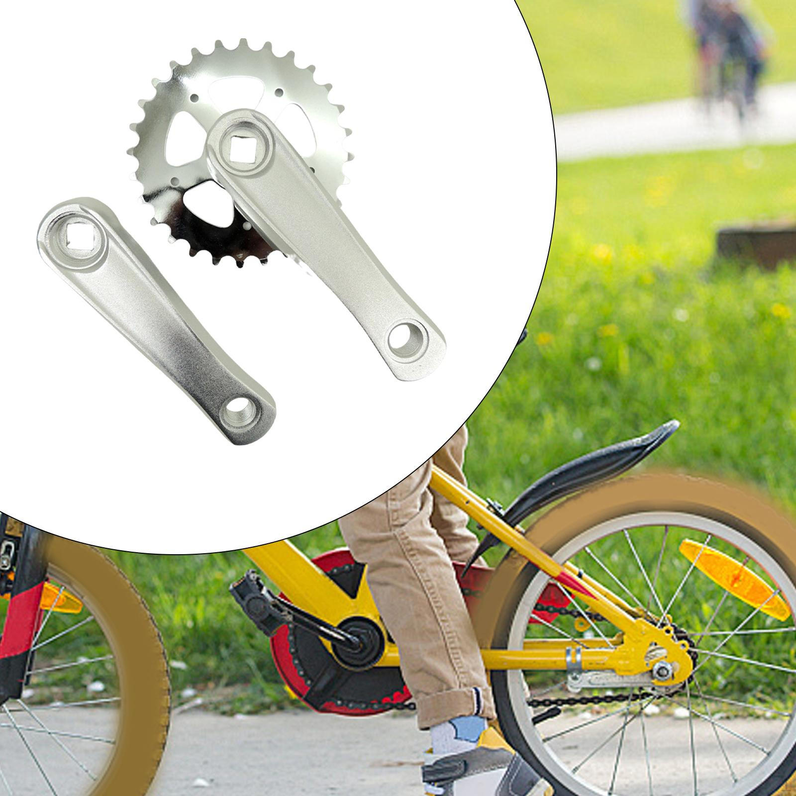 Детский велосипедный шатуны легкие 28T Gray Silver