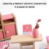 Kids Mini Table Chair Cabinet for 1/12 Dollhouse Bearoom Living Room DIY Accessories