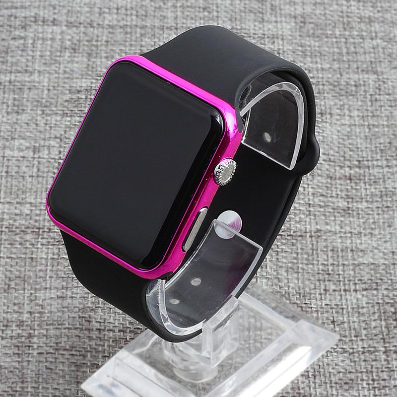 Fashion Square Watch Digital Red LED 