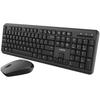 Canyon Keyboard + Mouse Set Set-W20 UK/US Wireless. Black