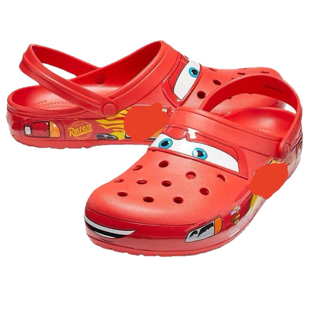 Unisex Crocs X McQueen Car Clogs: Breathable Casual Summer Beach Style