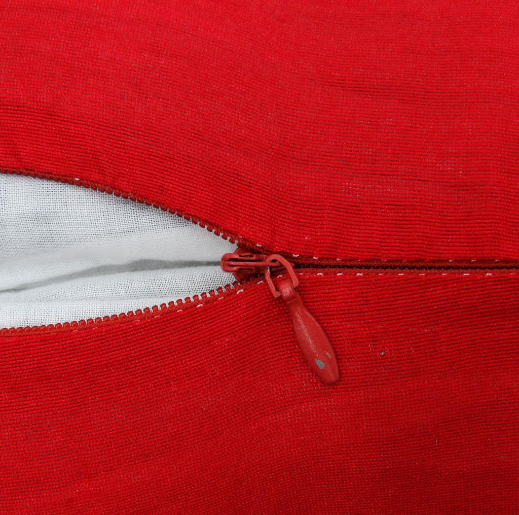 Home Decorative Cushion Solid Red Pillow Throw Dupion Silk Cover - Choose