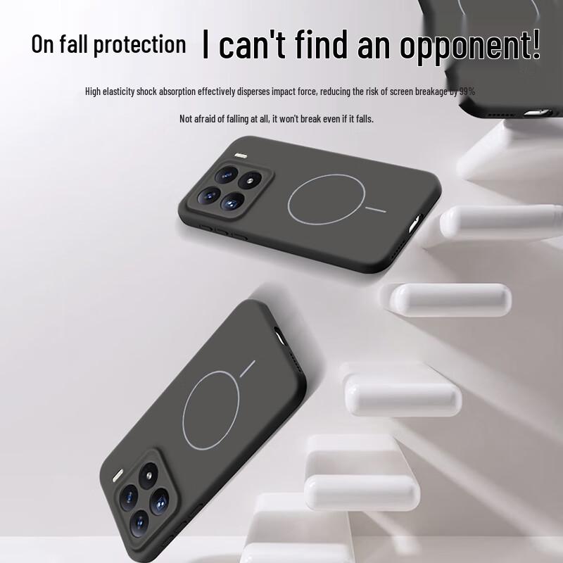 NEYAA Ultradünne magnetische Handyhülle aus flüssigem Silikon für Xiaomi/Redmi