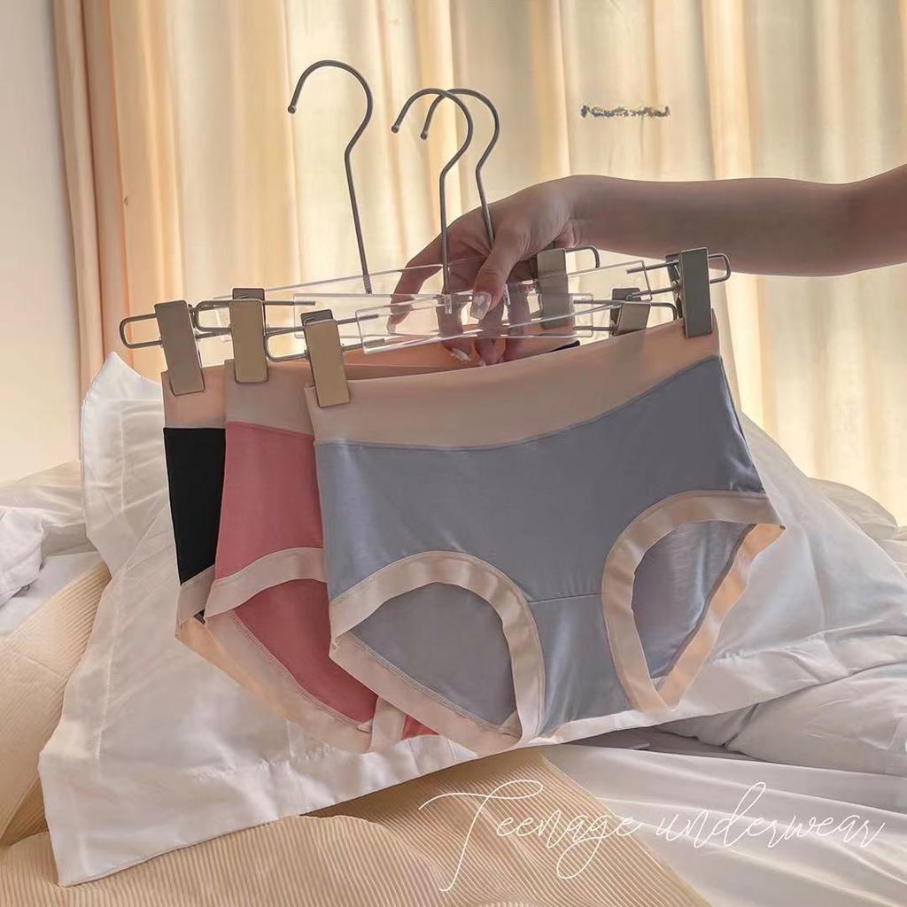 3PCS Seamless Triangular Panties for Ladies - Mid-Waist Design Breathable & Comfortable Ideal for Everyday Use