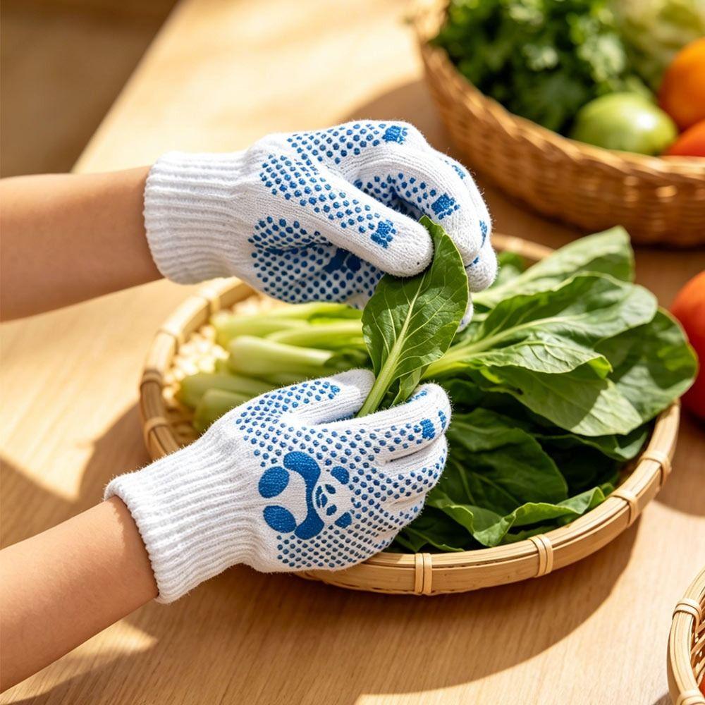 1/2/4Pairs Anti Skid Kids Gardening Gloves Hand Protection Mittens Household Cleaning