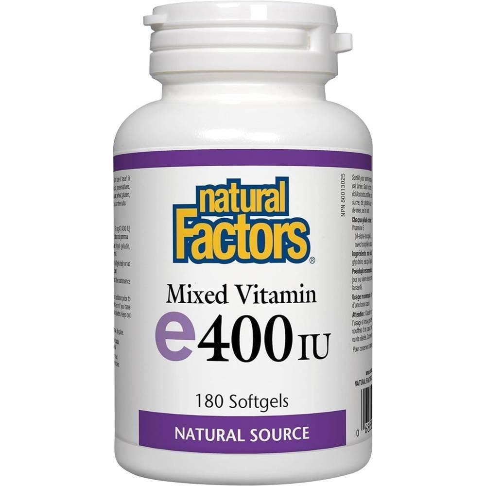 Natural Factors Mixed Vitamin Vitamin E 400 IU Softgels 1 pcs (180 Tablets)