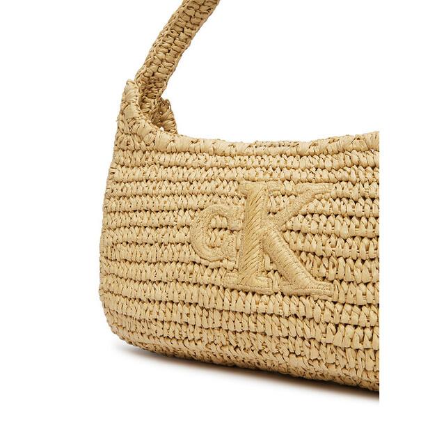 Calvin Klein Bold Ck Raffia Sm Shoulder Bag
