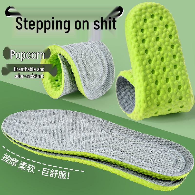 Comfortable Military Training Insoles: Breathable, Sweat-Absorbent, Odor-Resistant, Soft Sports Insoles for Men and Women