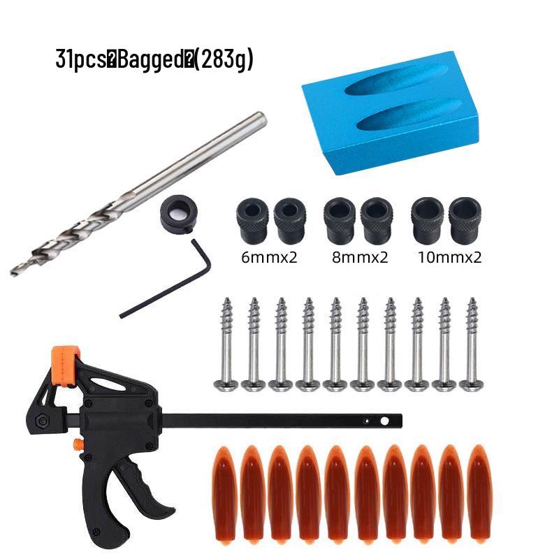 15° Blue Woodworking Oblique Hole Locator Puncher