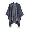 Ladies Scarf Autumn and Winter Thickened Shawl Retro Split Warm Cape Cape Travel Photo Outside