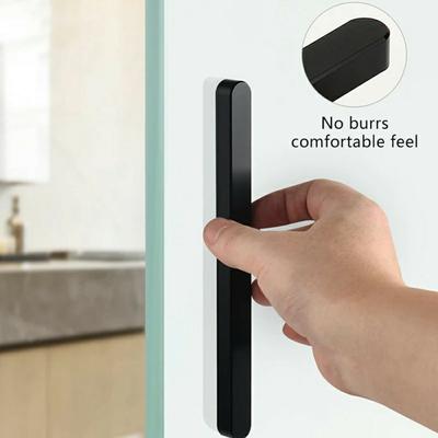 TOPNIKE Adhesivo Ultra Delgado Manija de Vidrio para Puerta Corredera para Balcón Ducha Tirar Empujar Puerta