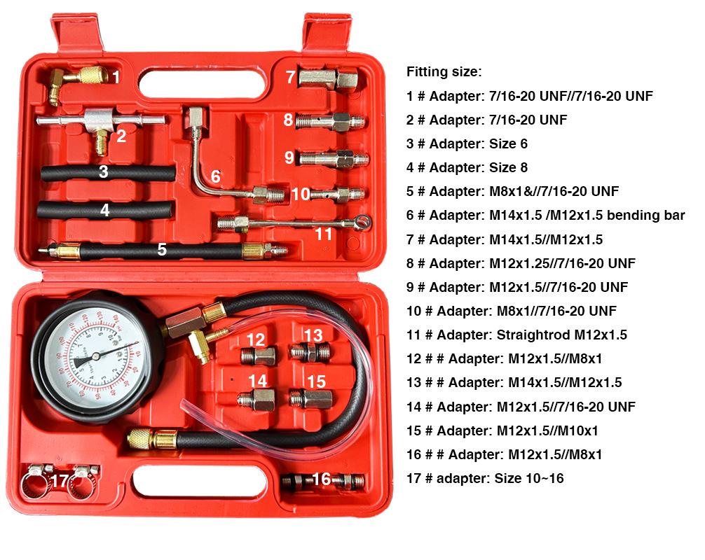 TU-114 Car Fuel Injection Pressure Gauge