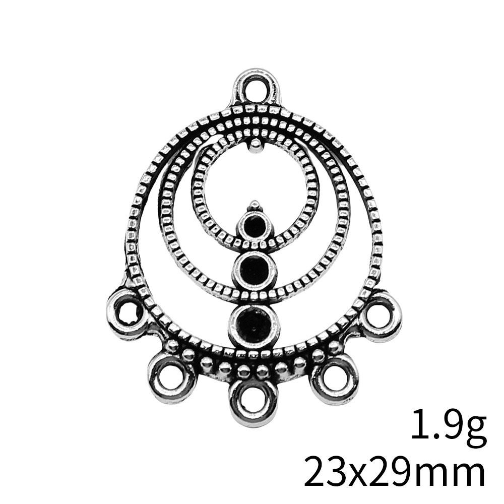 Graduation Accessories Women Round Multi-Hole Earring Connector Accessories Parts Clearance Sale Items Accessories For Girls