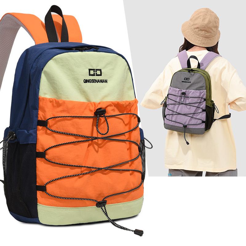 Schoolbag1011 New Student School Bag High Value Dopamine Large Capacity Lightweight Anti-splashing Backpack Durable Backpack