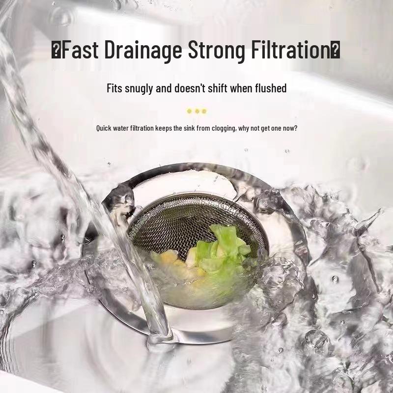 Edelstahl Küchenablaufsiebkorb & Trichter