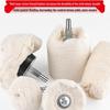 Flannel Polishing Wheel with Shank for Wood, Metal, Stainless Steel, and Jade