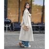 Moka'na French Hepburn Style Long Sleeve Women's Coat