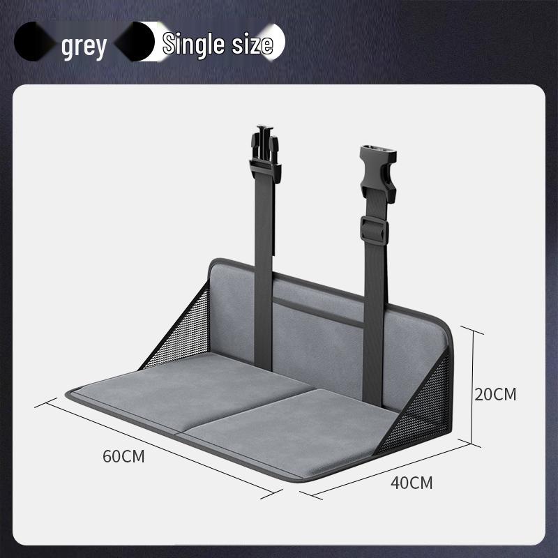 Universal Car Rear Seat Bed Extension Board with Head Protection for SUV & Trunk