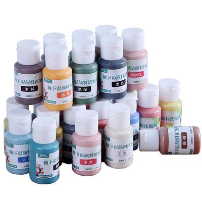 Pigmento de Color para Bizcocho Cerámico de 80g Temperatura Media 1180-1250°C Pigmento Concentrado para Pintura DIY Cerámica 24 Colores