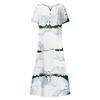 Damen Sommer Casual Floral (Gradient) Bedrucktes Kurzarmkleid