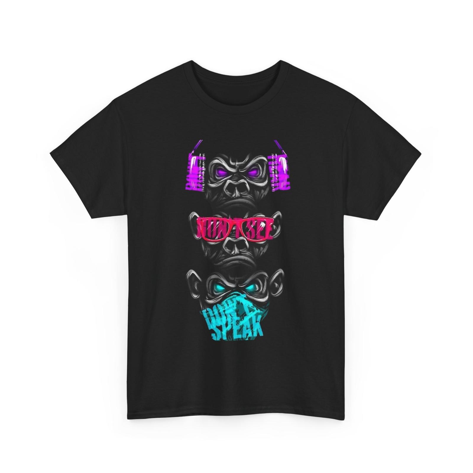 

26 Modern Hear No Evil See No Evil Speak No Evil Tee Three Monkeys Shirt Unisex T-Shirt M