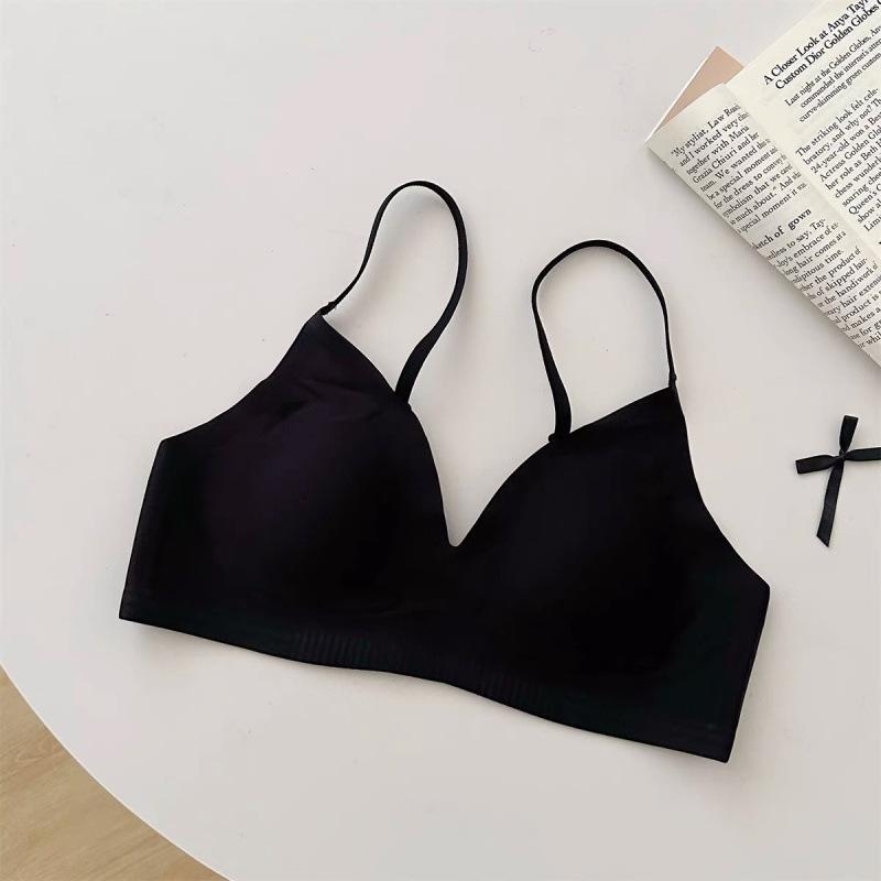 Kanghou T-shirt Looks Thin, Seamless Underwear, Women's Big Breasts Show Small Breasts, Gather Anti-sagging, Thin and Comfortable Invisible Bra