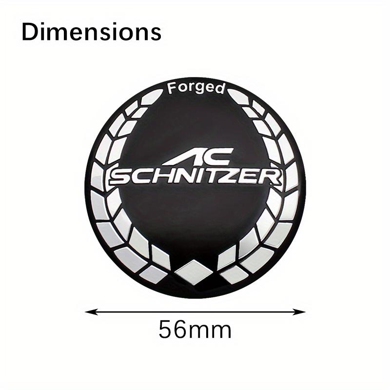 

4Pcs 56MM For AC SCHNITZER Logo Badge Car Wheel Center Hub Caps Badge Sticker Decals For M3 M5 E34 60 E46 E39 X3 X5 Accessories