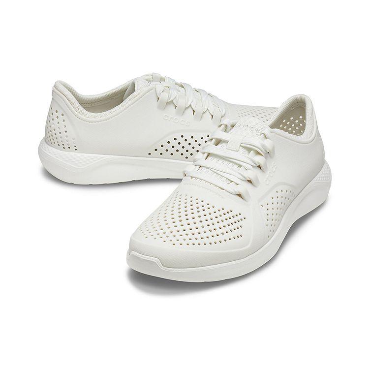 Crocs Literide Lightning Casual Breathable Low-Top Running Shoes Men Sneaker Off-White 204967-1CN