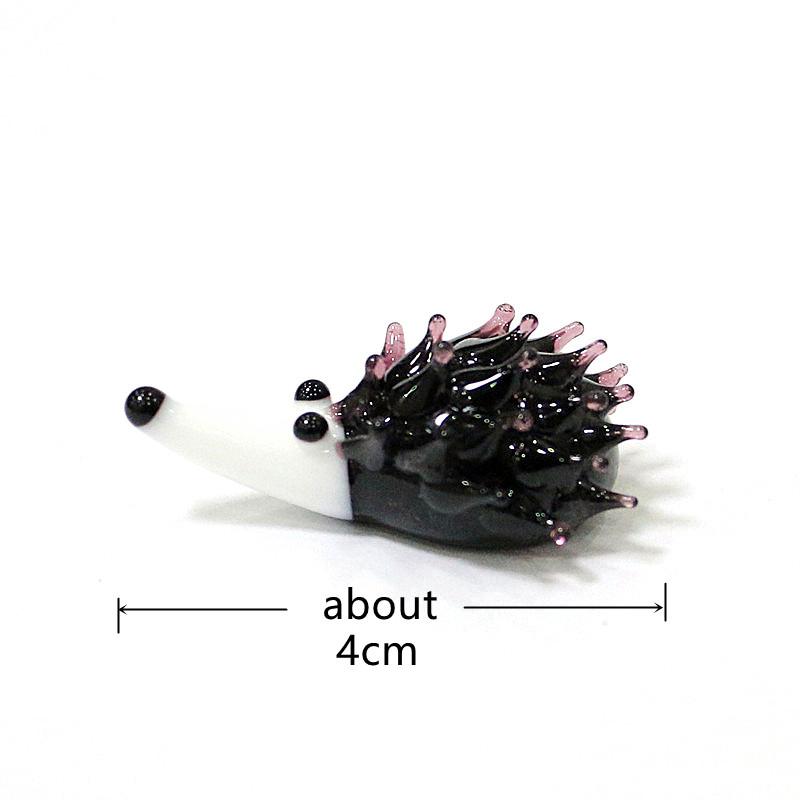 Mini Glass Animal Figurines Cute Snail Dolphin Octopus Whale Pig Cat Crab Duck Sea Turtle Rabbit Ghost Demon Hedgehog Ornaments