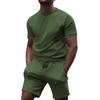 Europäischer Stil Herren-Freizeit-Zweiteiler 2026: Kurzarm-T-Shirt & Shorts