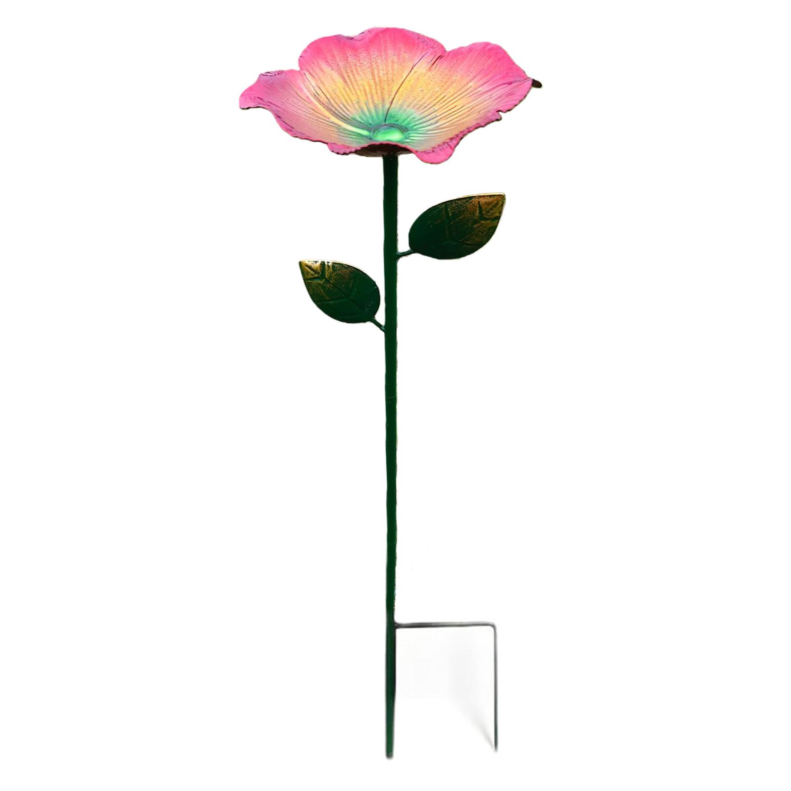 Hummingbird Fountain Stake Weather Resistant Butterfly Bee Water Feeder Multi-Purpose for Patio Backyard Accents Garden Pathways красный
