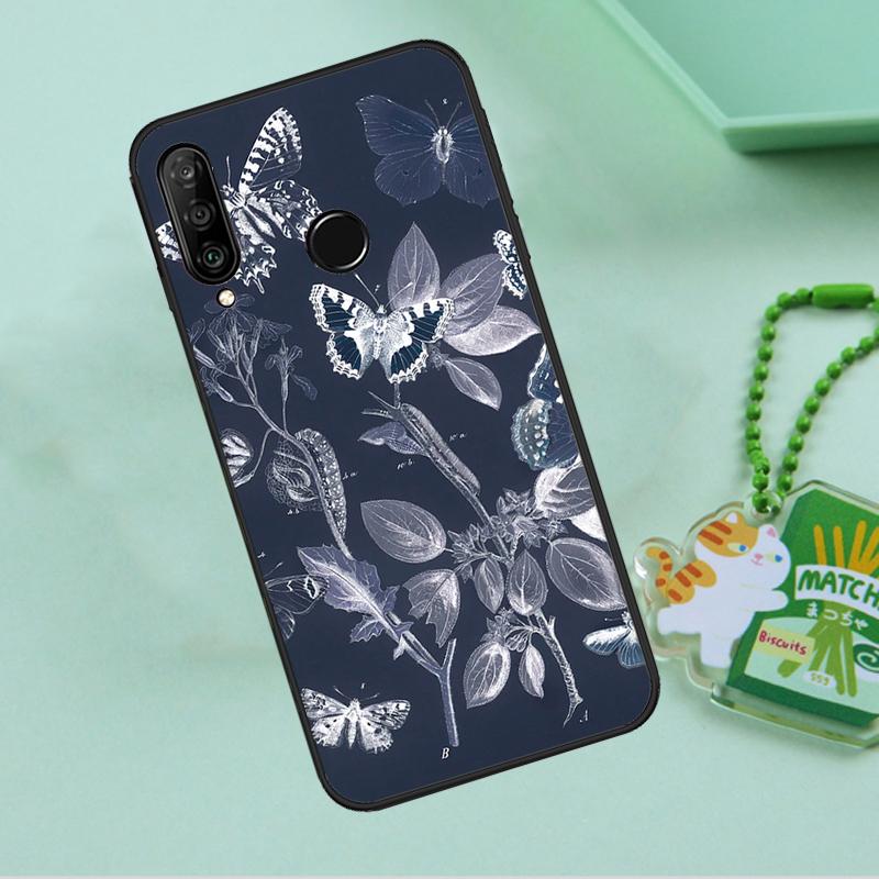 Butterfly Flower For Huawei Nova 8i 11i 12i 12s 9 10 SE Y90 Y60 Y70 Y72 Y61 Y91 P20 P30 P40 Lite P60 Pro Case