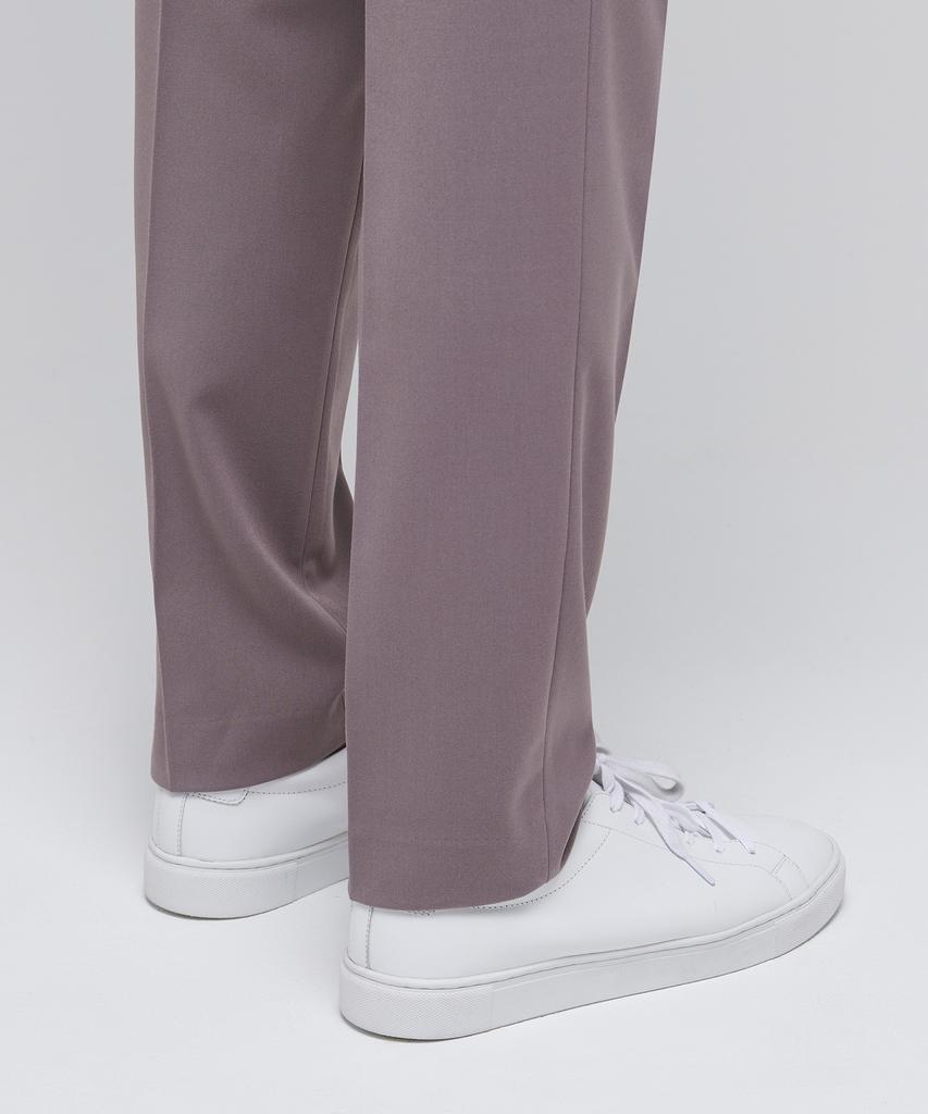 MUSINSA STANDARD Tapered Hidden Elastic Waist Length Slacks [Pink Beige]