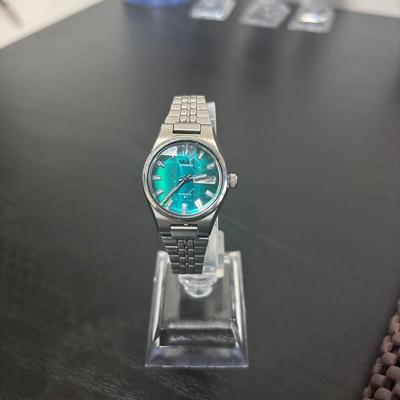 Used SEIKO Automatic Ladies Watch Green Dial Day-Date