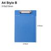 1Pcs Blue Writing Pad Board A4/A5/A6 Menu Bill Folder New Clip File Organize  Paper Ticket Storage