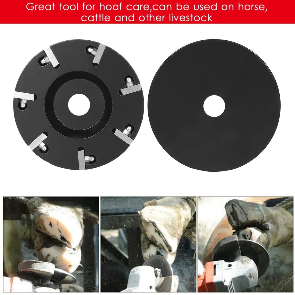 Trimming Discs Hoof Grinding Discs Claws Hoof Care Tool Livestock Hoof Trimming Disc Plate Hoof with 7 Blades Tools