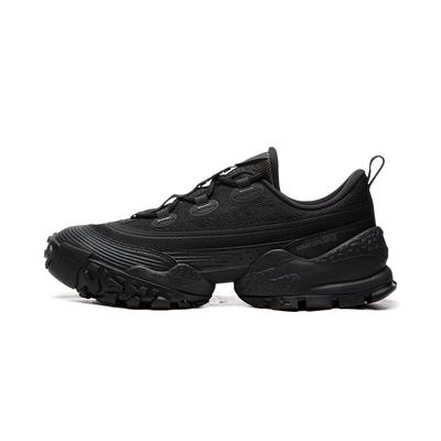 Li Ning Outdoor CF Tracing, Waldumgebung Niedrige Outdoor-WanderSchuhe Unisex Nachtschwarz AHCW027-2
