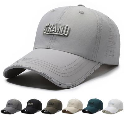 Women Summer Baseball Cap Breathable Lightweight Quick-Drying Hat Embroidery Outdoor Sports Sunscreen Hat for Men