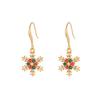 2022 Elegant Snowflake Stud Earrings: European & American Style Christmas Jewelry for Women
