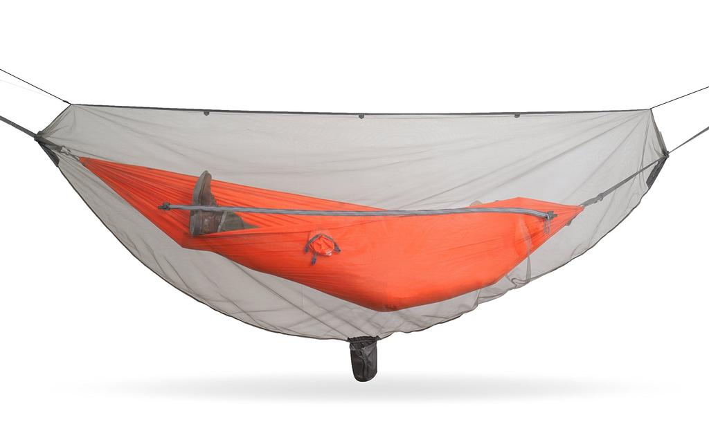 KAMMOK Dragonfly Insect Net, Granite Gray, Breathable Mosquito Net for Hammocks, Camping, and Outdoor Activities, KM3245GG (Official Japanese Product)