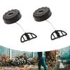 Pack Of 2 Replacement Petrol Fuels Oil Caps Suitable For MS180 MS170 MS018 MS017 Chainsaws Easy To Install Black Plastic