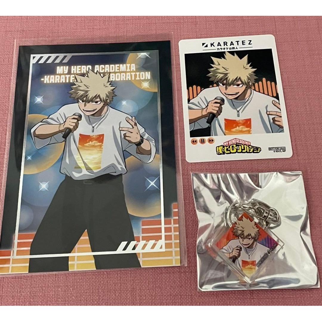 Used Karaoke Iron Man My Hero Academia Drink Set Bonus Katsuki Bakugou Full Set