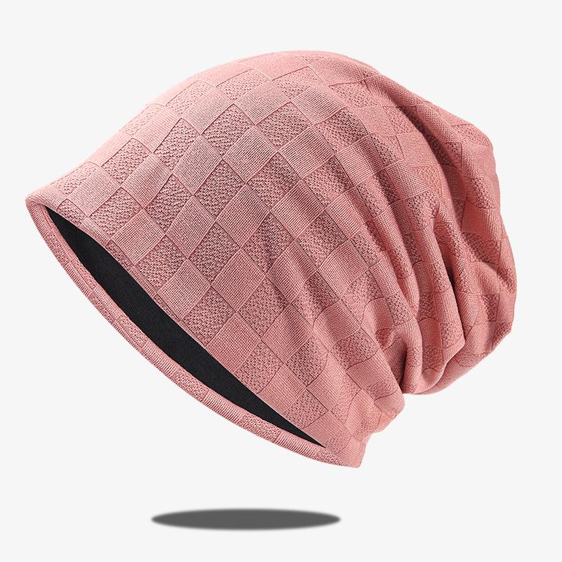 2027 NEW KJ Custom Lightweight Checked Reversible Slouchy Beanie Sleeping Chemo Cap Blank