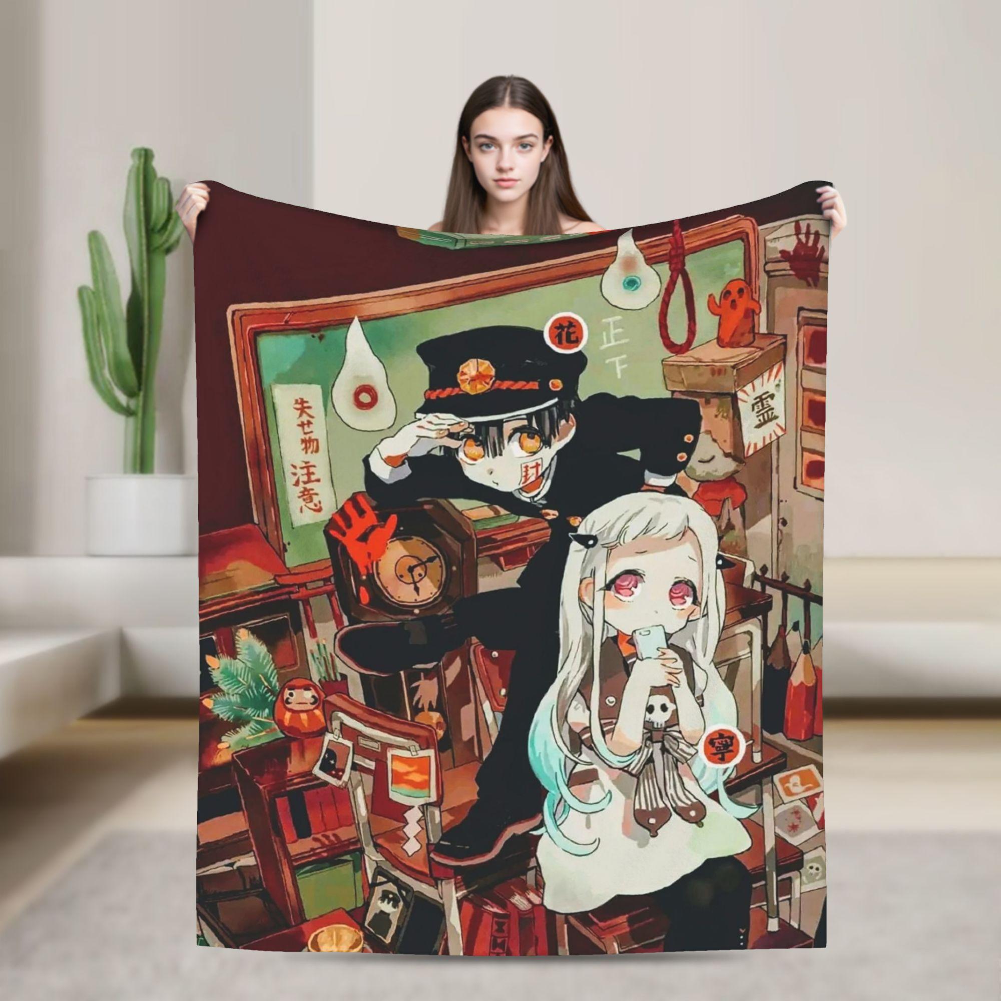 Hanakos Kuns Fleece Throw Blankets Yashiro Nene Anime Blankets for Sofa Car Warm Bed Rug 75X95CM