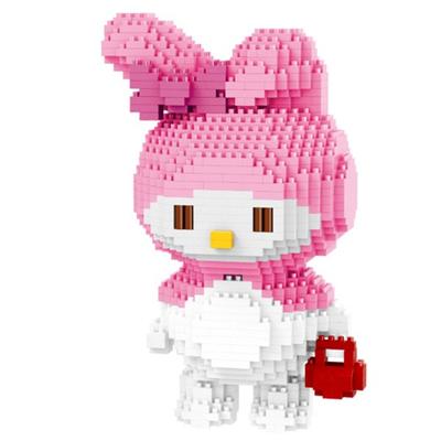 [Alkulbalm-Nanoblock-Gato de Fita] LP Coelho Rosa Grande LP, brinquedos populares coreanos
