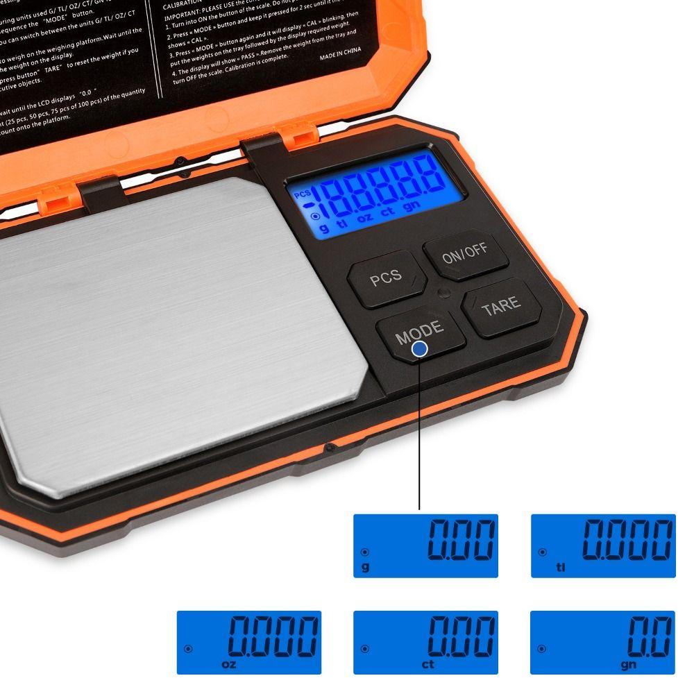 High Precision Electronic Scales 500g 0.01g Digital Scale Milligram Calibration Weights