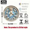 Virgin Mary Round Metal Plaque Wall Art Tin Sign Home Bar Kitchen Cafe Decor Religious Gift